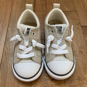 New Converse tan toddler size 8
